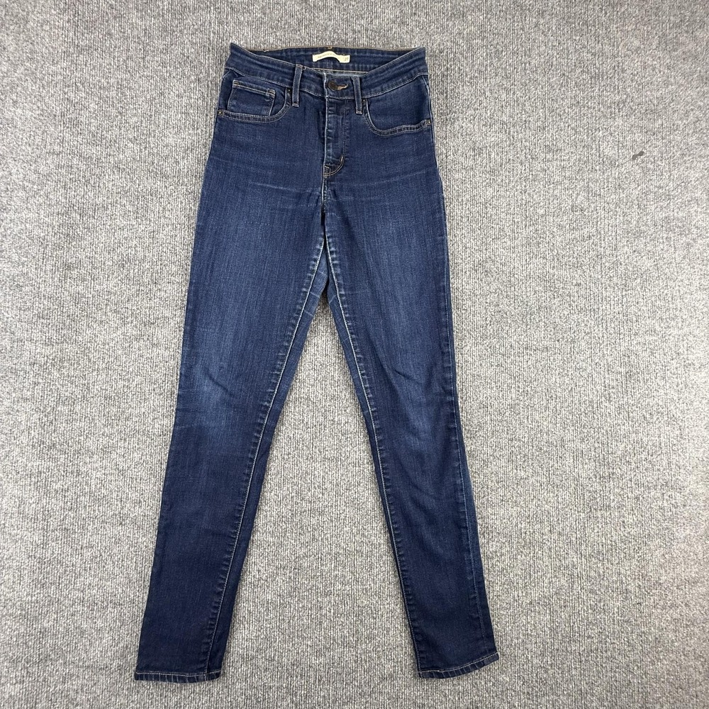 Levi's 721 High Rise Skinny Jeans‎ Womens 27 Dark Wash Blue Stretch Denim Pants